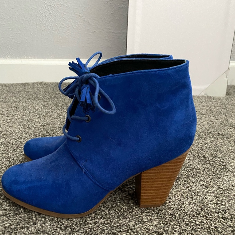 Royal Blue Booties sz9